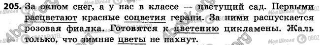 ГДЗ Російська мова 4 клас сторінка 205